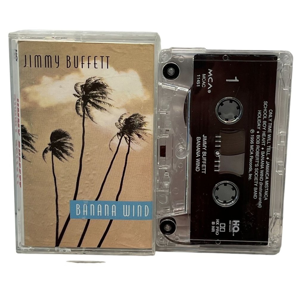 Jimmy Buffett Banana Wind Cassette Tape 1996 Rock Pop MCA
